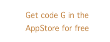 Get code G in the AppStore for free